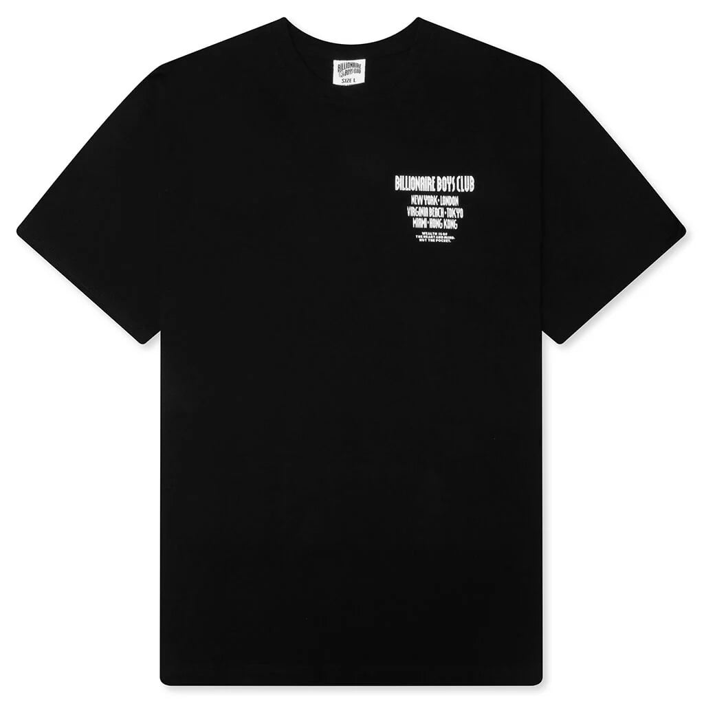 Outside S S Tee Black