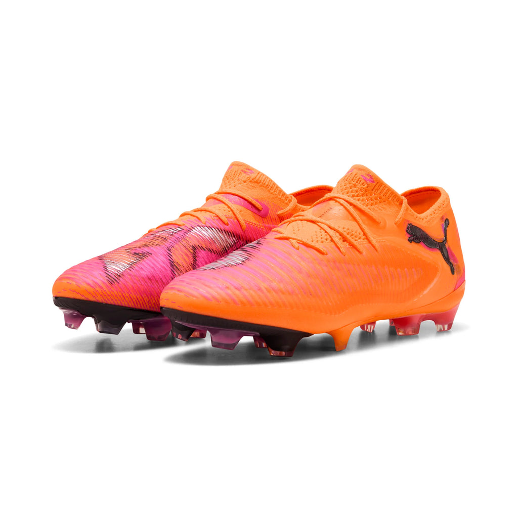 PUMA Future 8 Ultimate Low FG Mens Soccer Cleats Orange Black