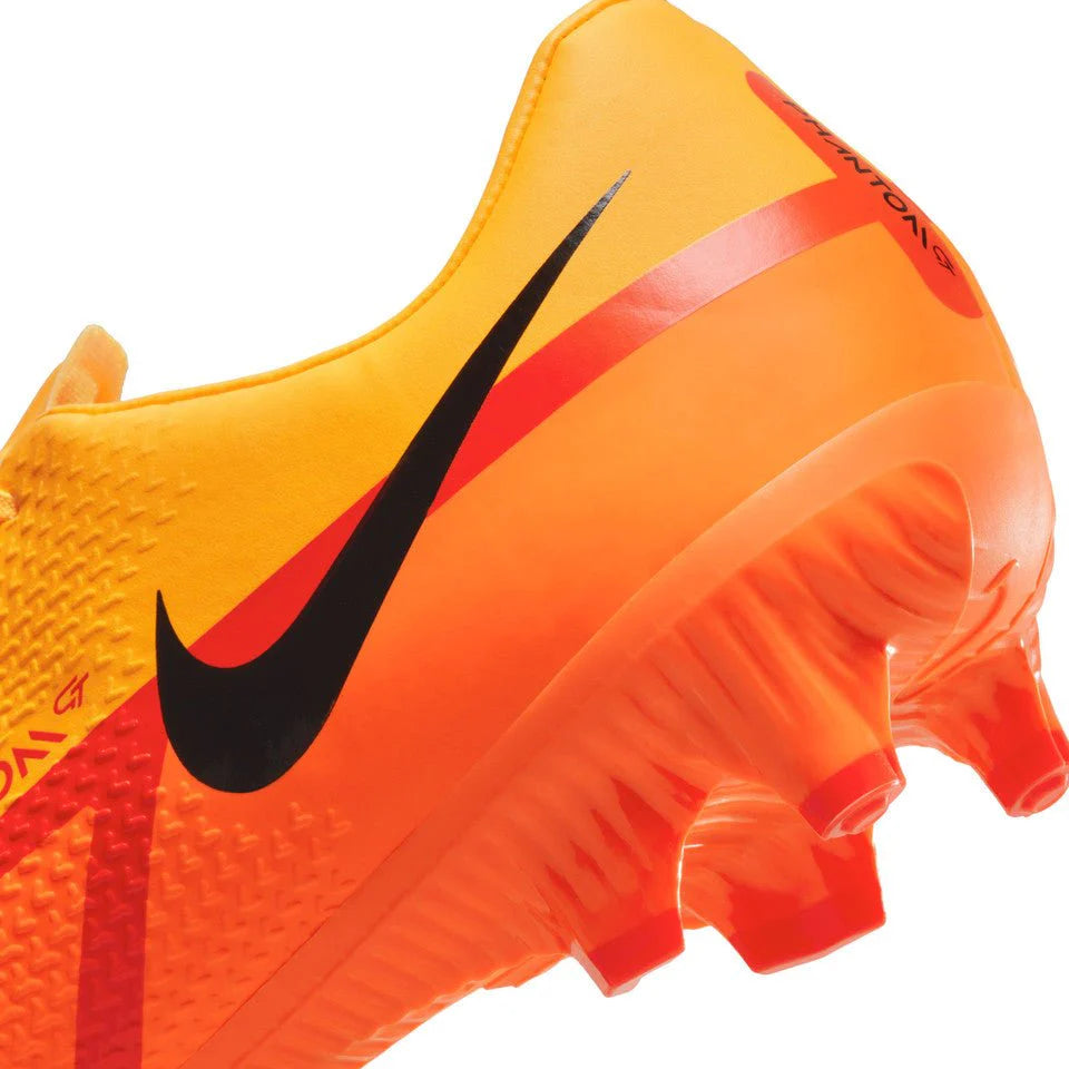 Nike Phantom GT2 Academy Flyease FG Firm Ground Soccer Cleats Orange Black