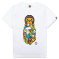 Kids Milo All Friends Milo on Ape Head Tee White