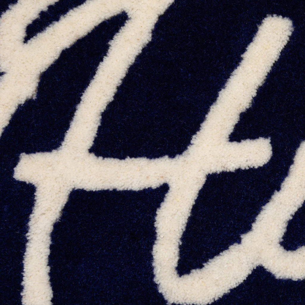 Heart Rug Medium Blue