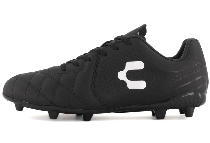 Charly Legendario LT FG 20 Firm Ground Soccer Cleats Black Grey
