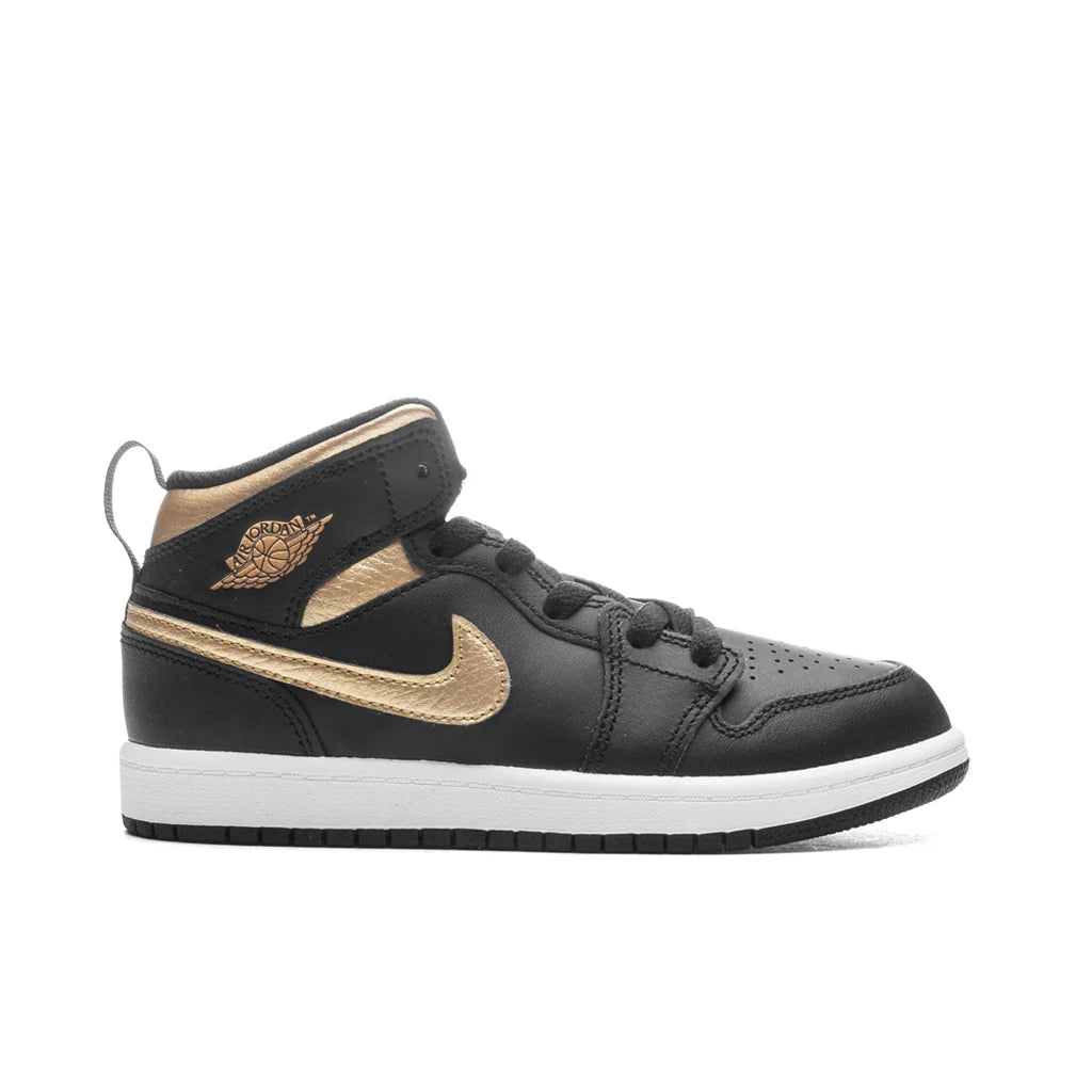 Jordan 1 Mid PS Black Metallic Gold White