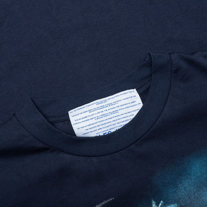 Anxiety Airbrush S S Tee Navy