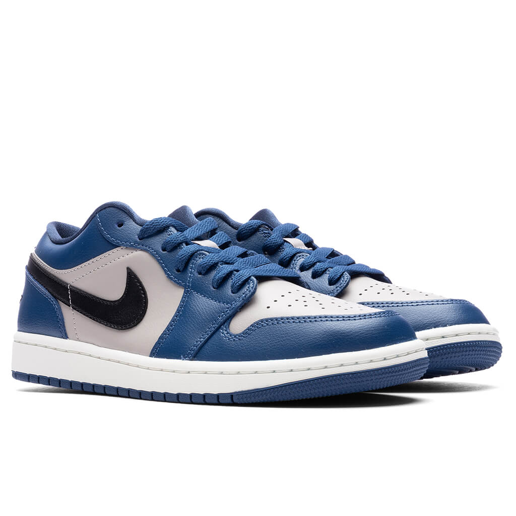 Womens Air Jordan 1 Low French Blue Black College Grey Sail