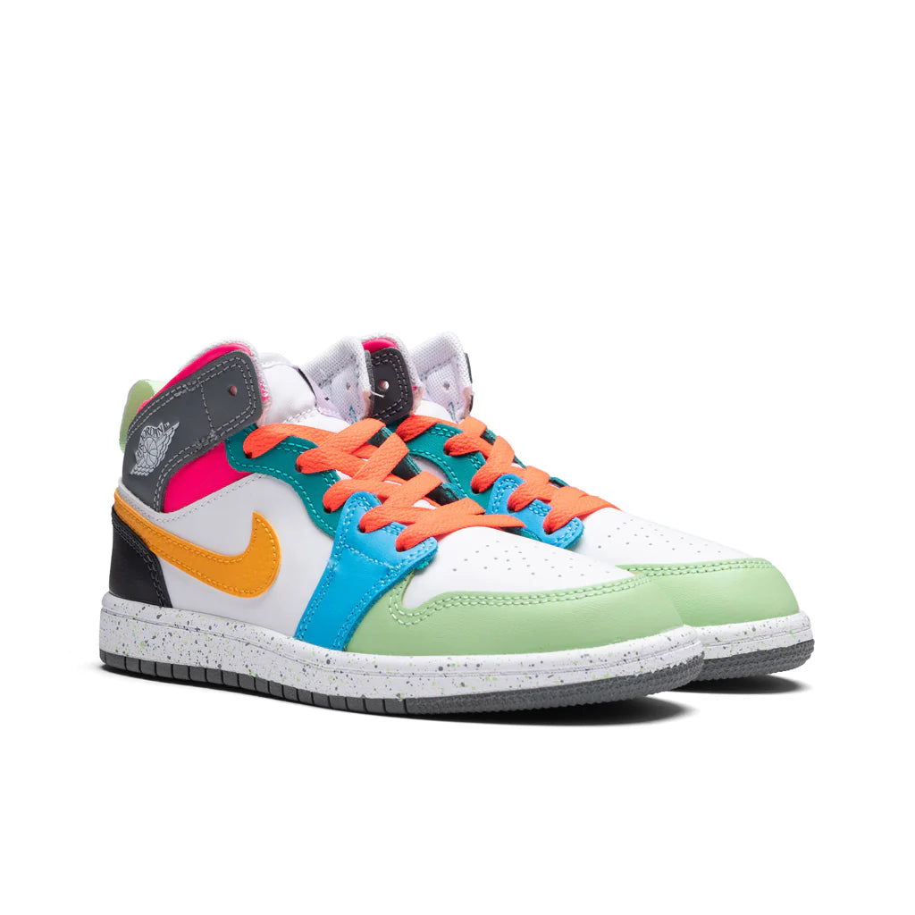Jordan 1 Mid SE PS White Taxi Dark Shadow Hyper Pink
