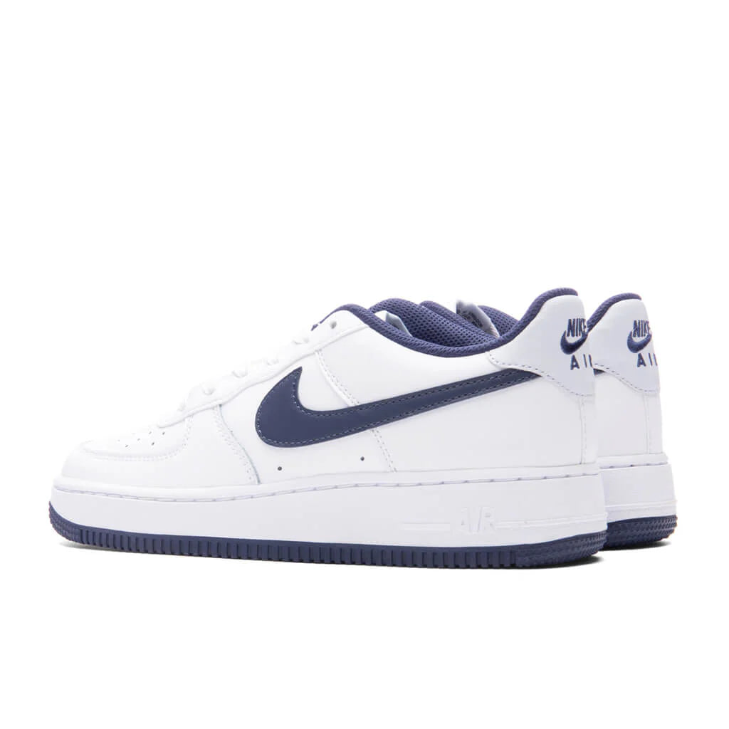 Air Force 1 LV8 2 GS White Midnight Navy Football Grey