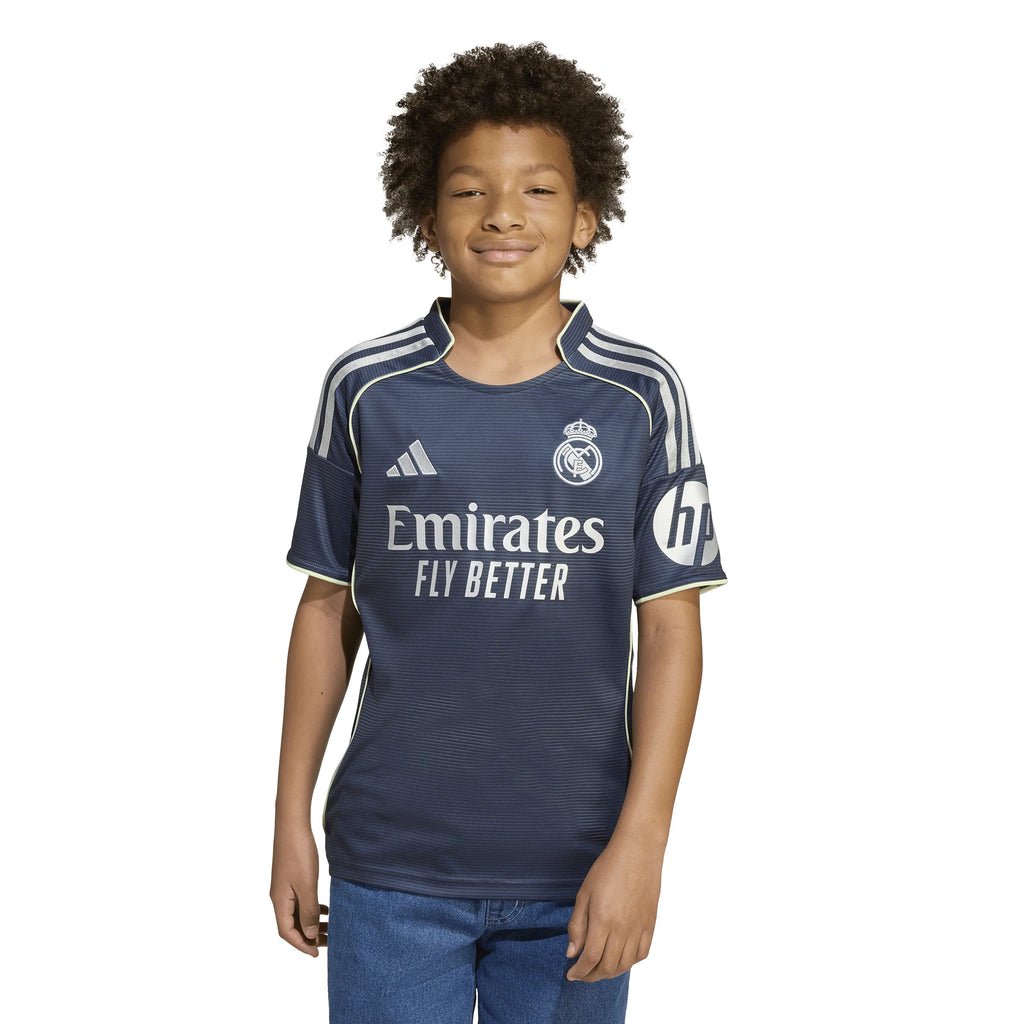 adidas Real Madrid Youth Away Soccer Jersey 25 26 Blue