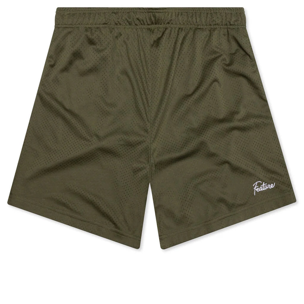 West Mesh Shorts Olive
