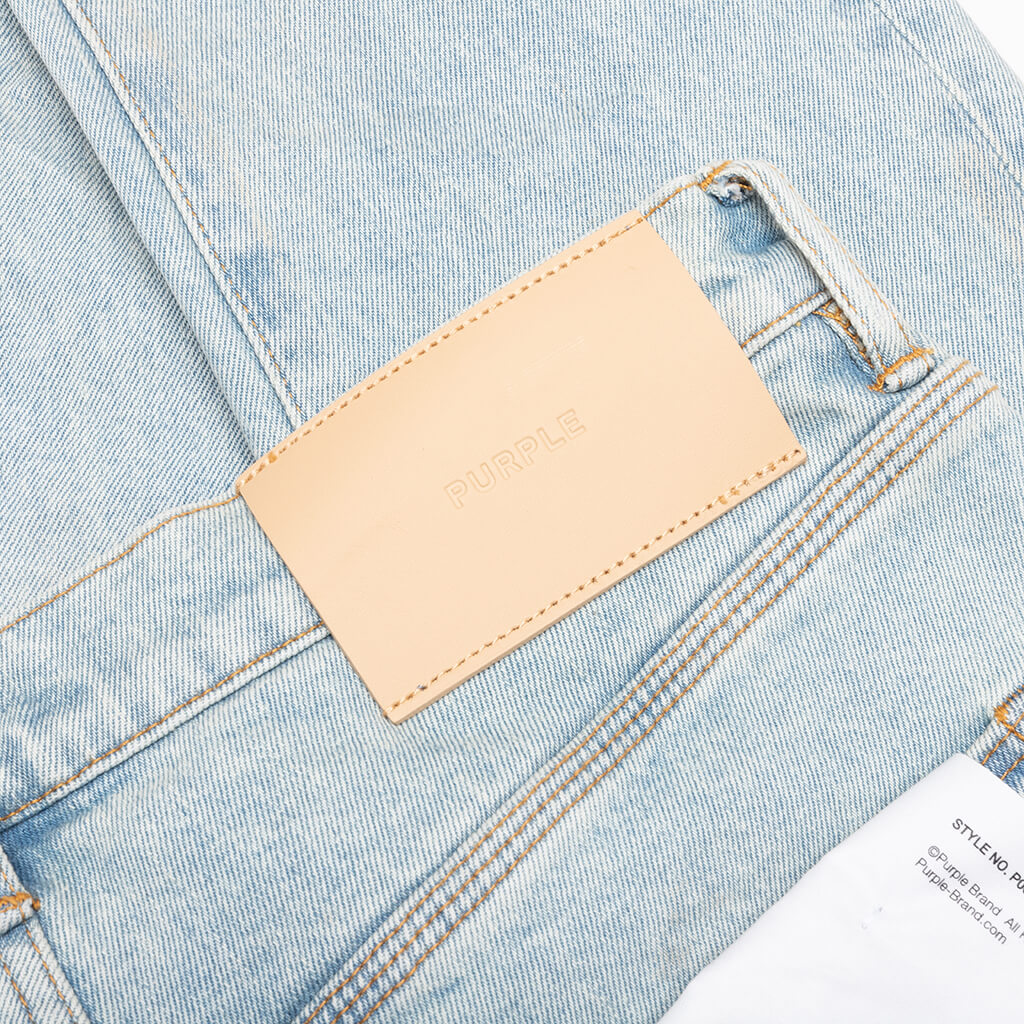 Skinny Fade Distressed Jeans Light Indigo