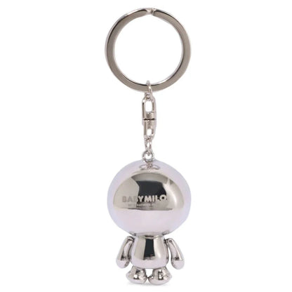 Baby Milo Keychain Silver