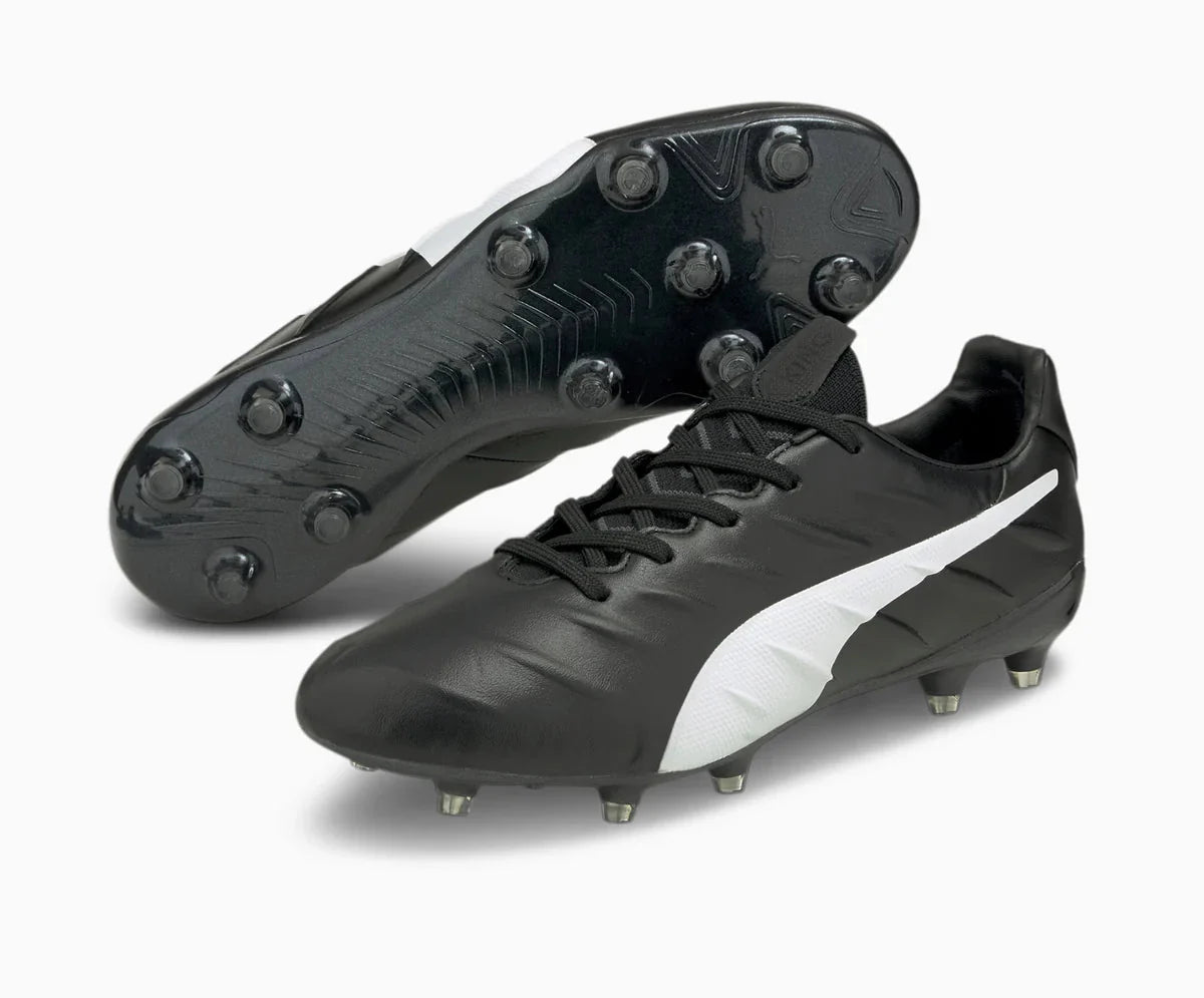 PUMA King Platinum 21 FG AG Black White