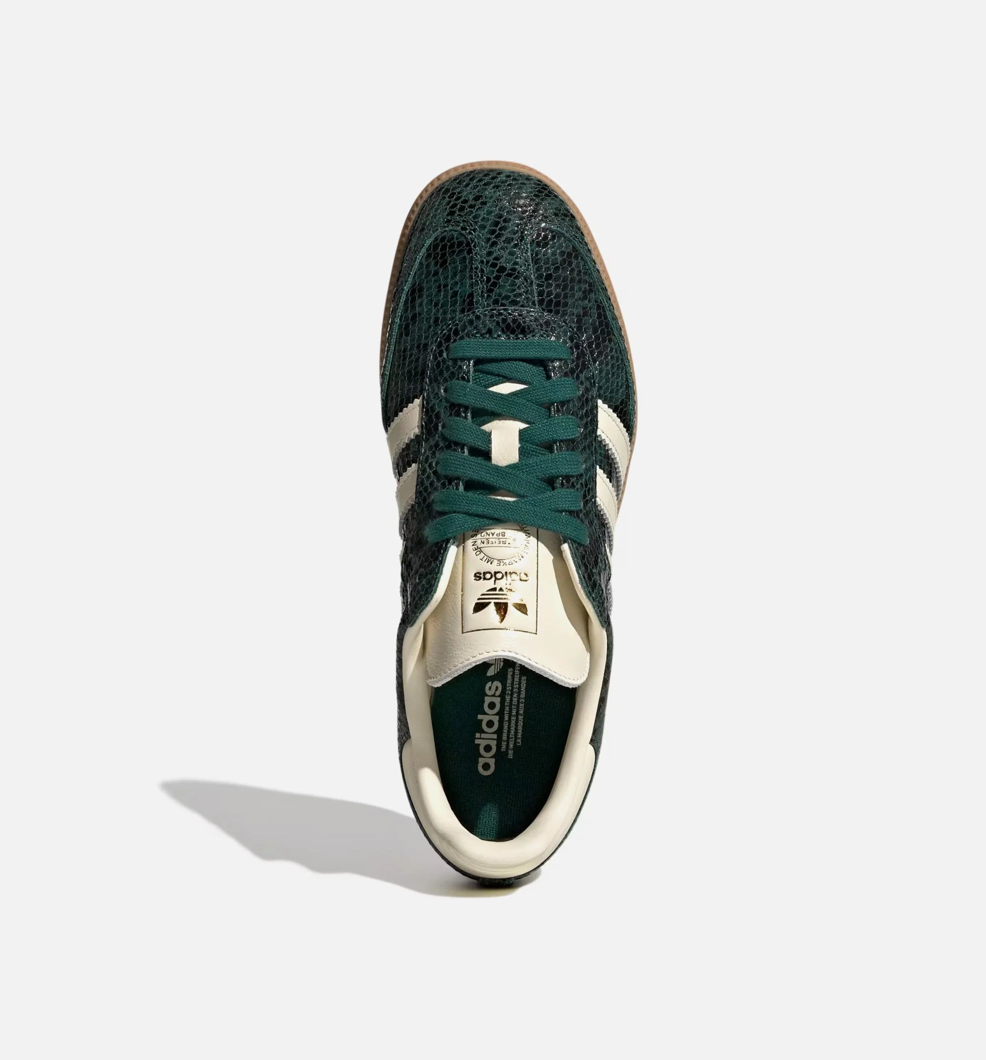 Samba OG Snakeskin Womens Lifestyle Shoe Cream White Cream White Collegiate Green