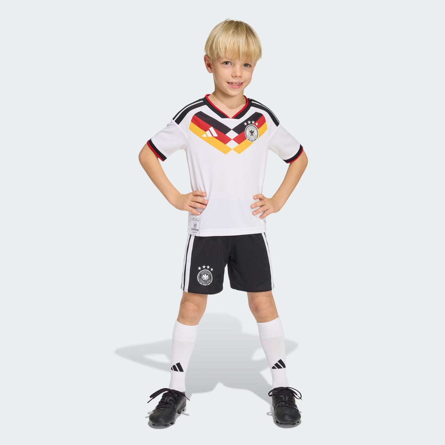adidas Germany Home Youth Soccer Mini Kit 26 White