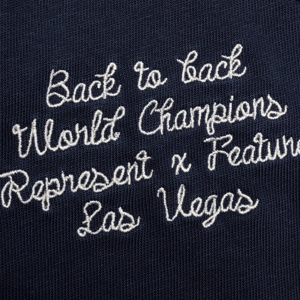 Feature x Represent Champions T Shirt Midnight Navy