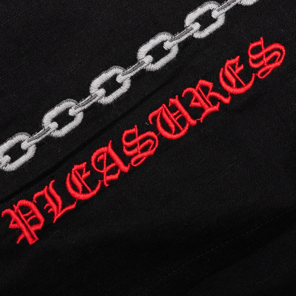 Chain Button Up Shirt Black