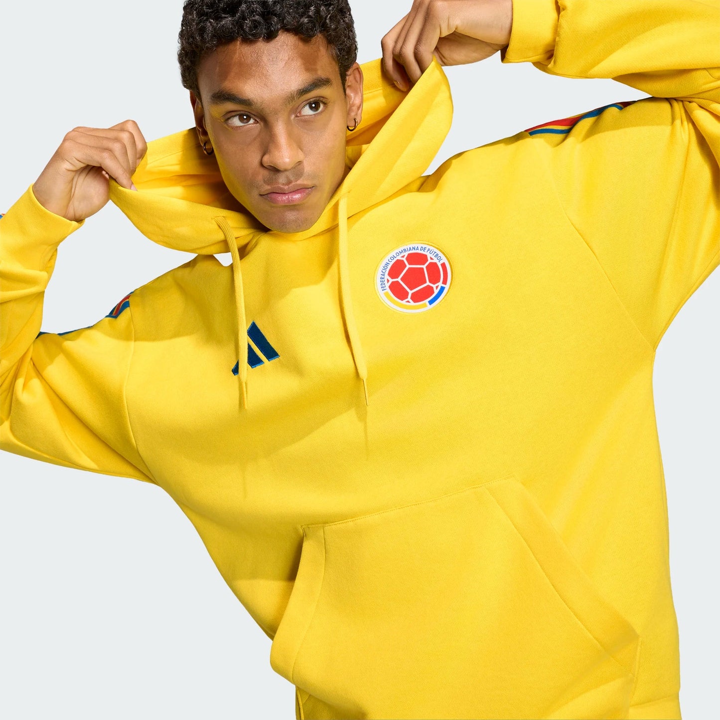 adidas Colombia DNA Soccer Fleece Hoodie Yellow