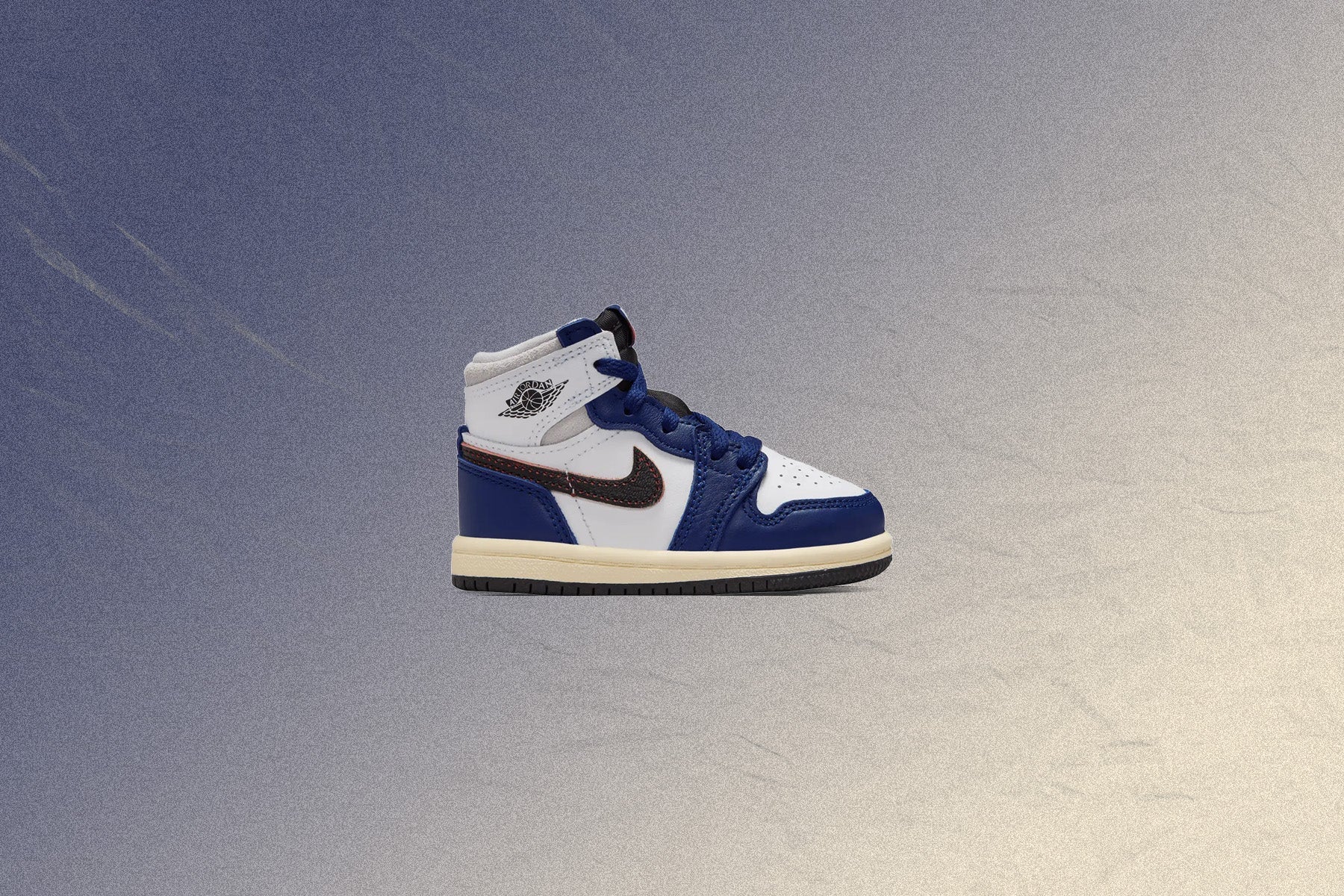 Air Jordan 1 Retro High OG Rare Air TD White Black Neutral Grey Deep Royal Blue