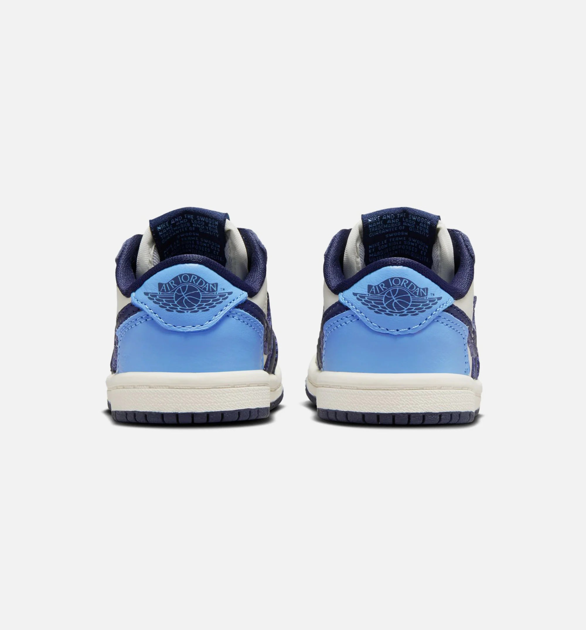 Air Jordan 1 Retro Low OG Obsidian Infant Toddler Lifestyle Shoe Obsidian University Blue Sail