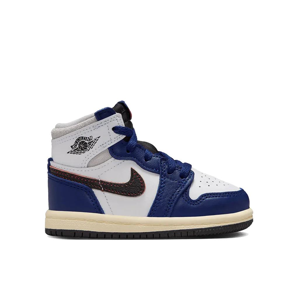 Air Jordan 1 Retro High OG Rare Air TD White Black Neutral Grey Deep Royal Blue