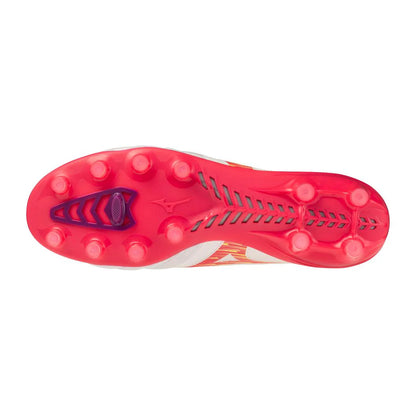 Mizuno Morelia Neo IV Beta Elite FG Firm Ground Soccer Cleats White Pink