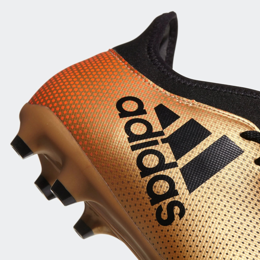 adidas X 173 FG Firm Ground Boots Tactile Gold Metallic Black Red
