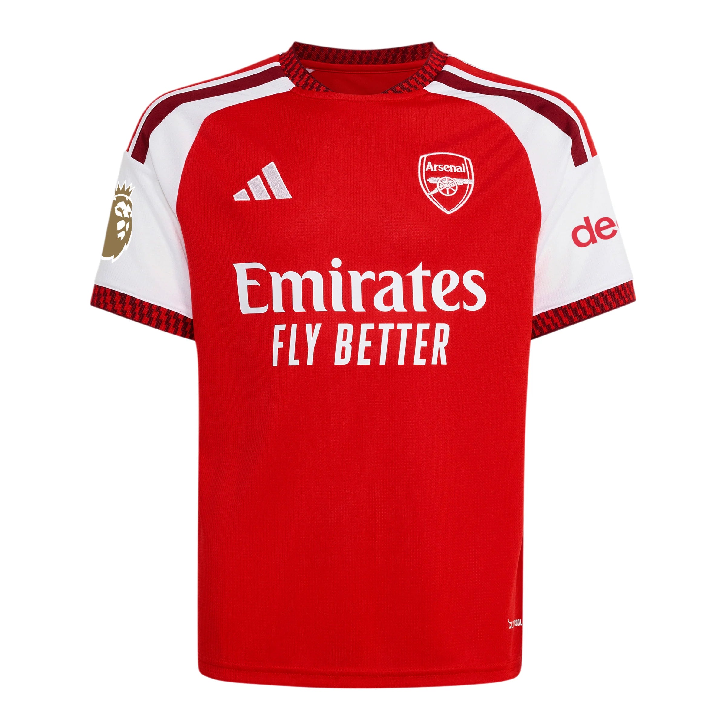 adidas Arsenal FC Home Youth Soccer Jersey 26 27 Red White