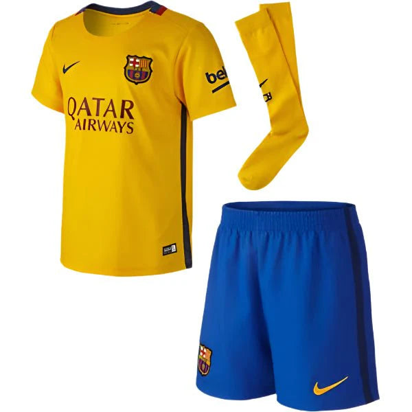 Nike Kids Barcelona Away Mini Kit 15 Gold Red