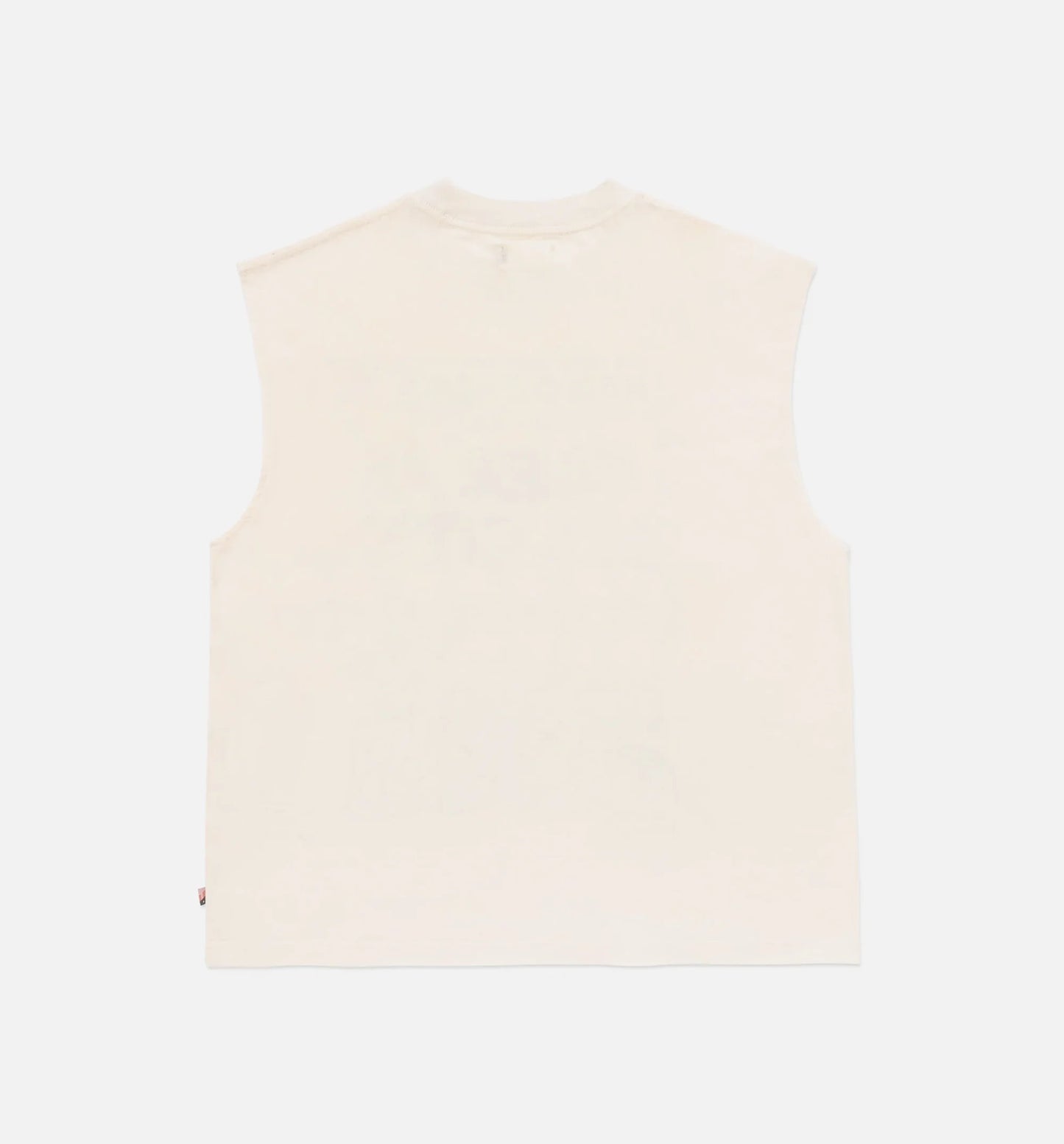 Block Party Cut Off Mens Short Sleeve Shirt Bone