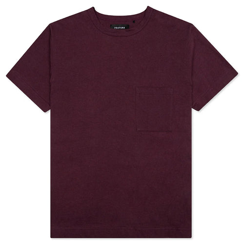 Jersey Braque Pocket Tee Huckleberry