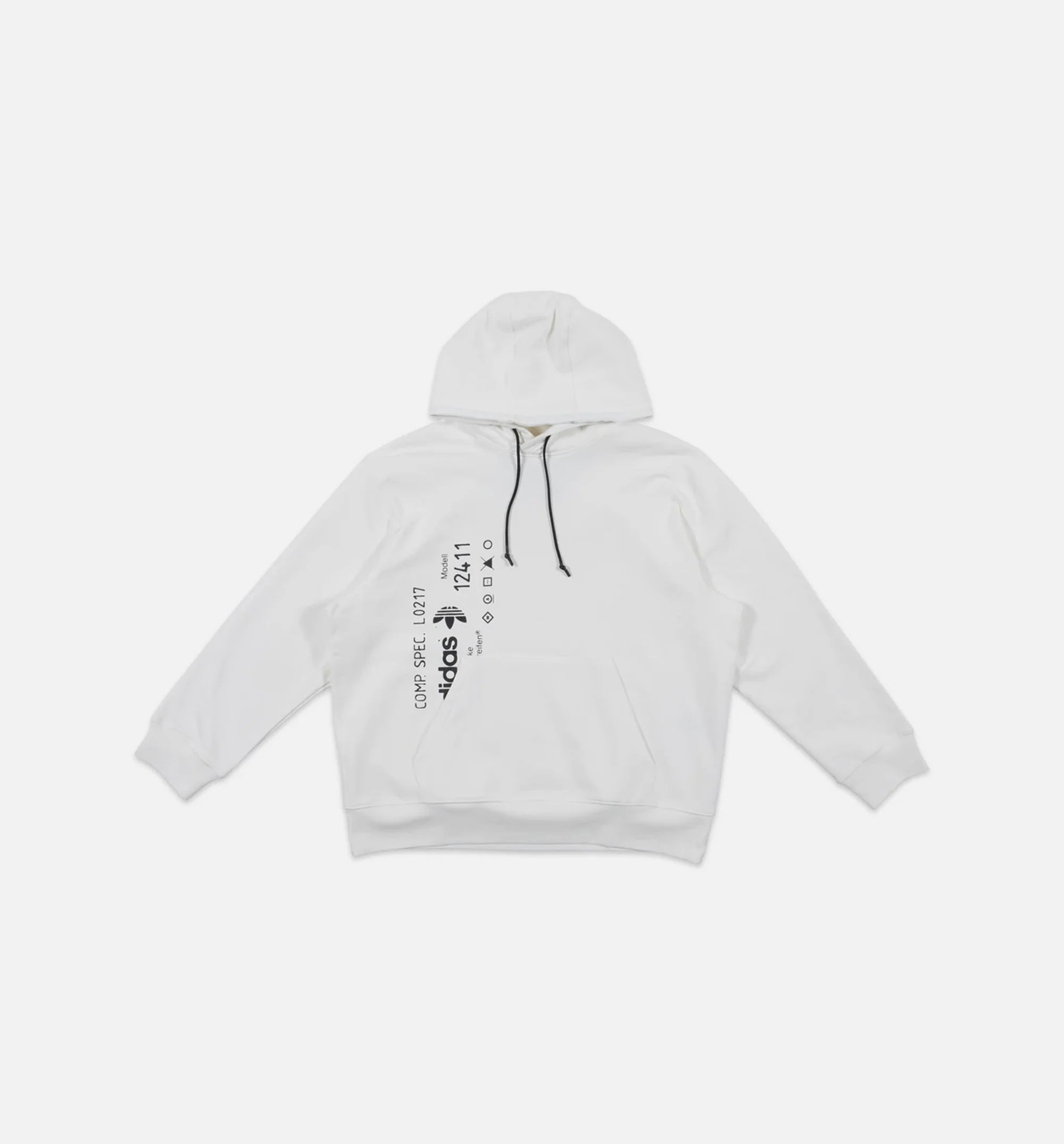 Alexander Wang X adidas Collection AW Graphic Mens Hoodie White White