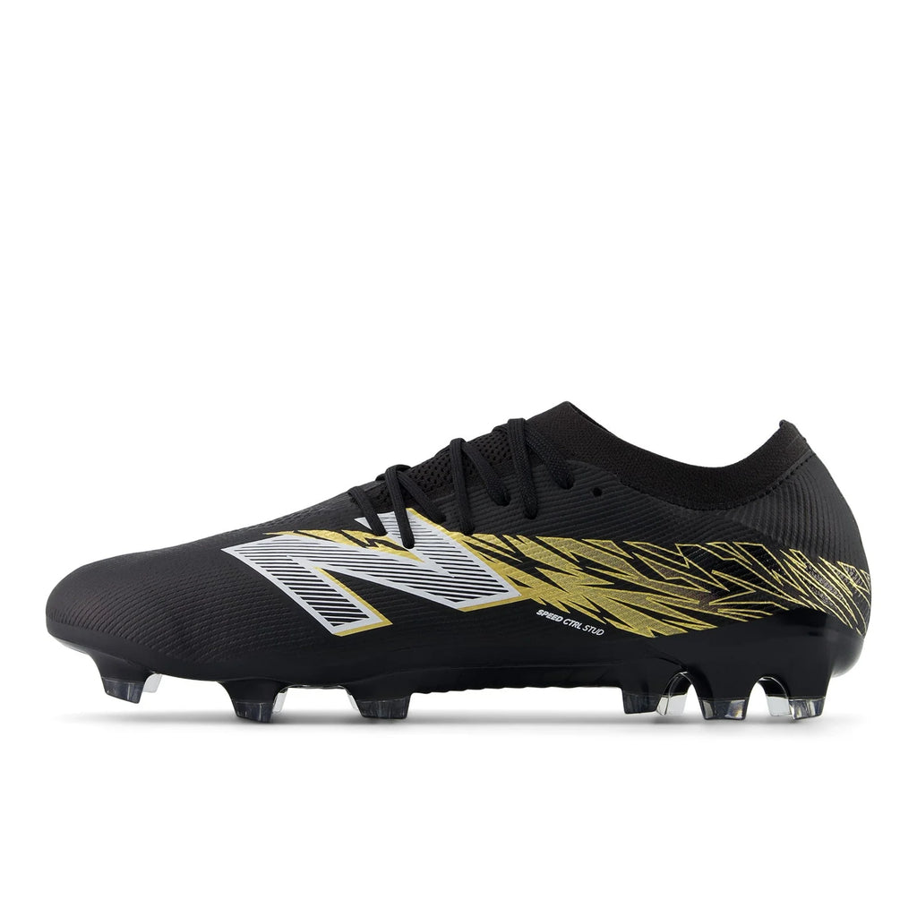 New Balance Furon V8 Elite FG Firm Ground Soccer Cleats Black Gold