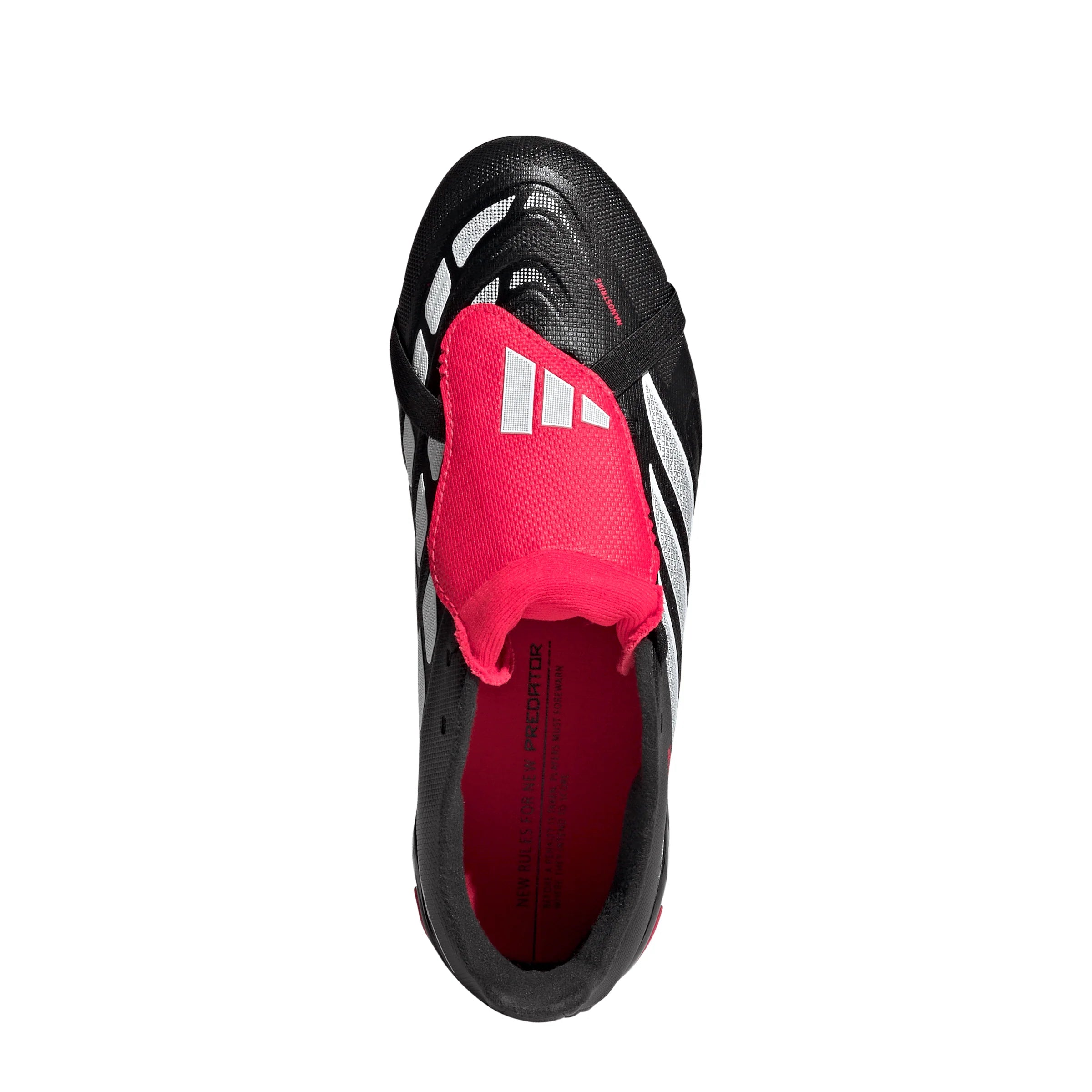 adidas Predator League Fold Over Tongue FG Firm Ground Youth Soccer Cleats Black White