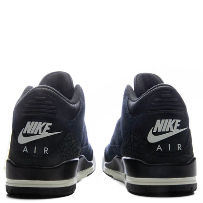 Air Jordan 3 x Levis Rigid Denim Denim Black Sail Indigo Gym Red