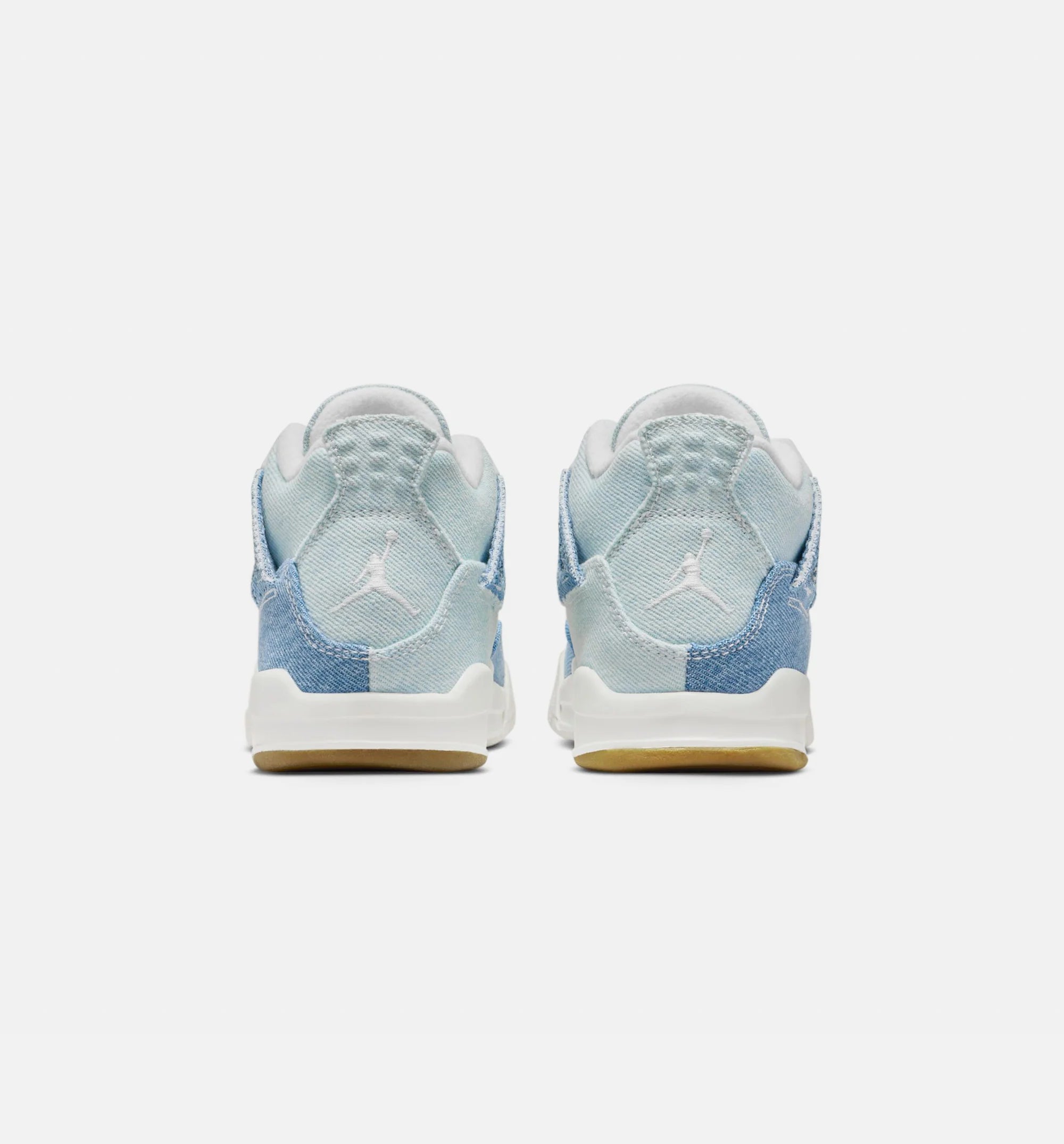 Air Jordan 4 Retro Worn Blue Preschool Lifestyle Shoe Sail Worn Blue Metallic Gold