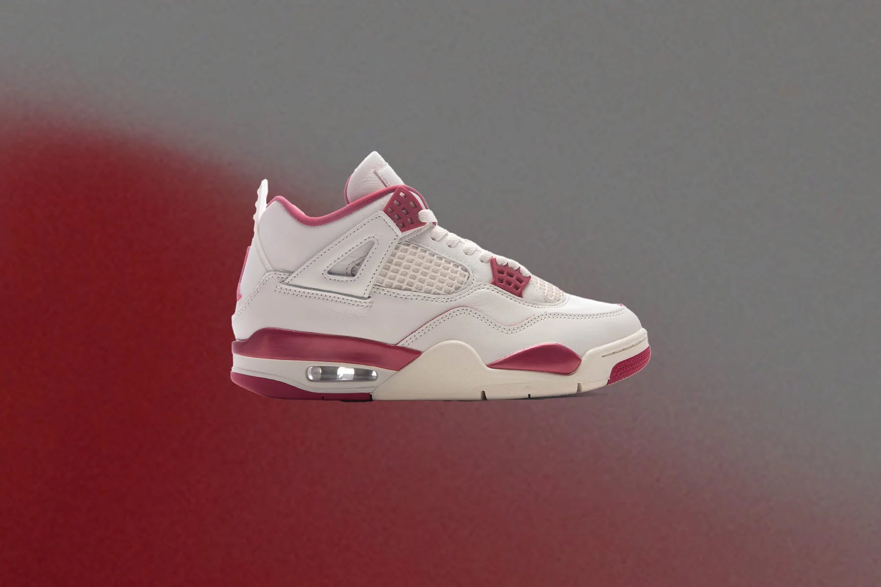 Womens Air Jordan 4 Retro Valentines Day Pale Ivory Sierra Red Tough Red
