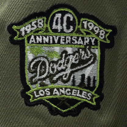 FEATURE x New Era 59FIFTY Fitted LA Dodgers Cooperstown Green Bark Rifle Green Grey
