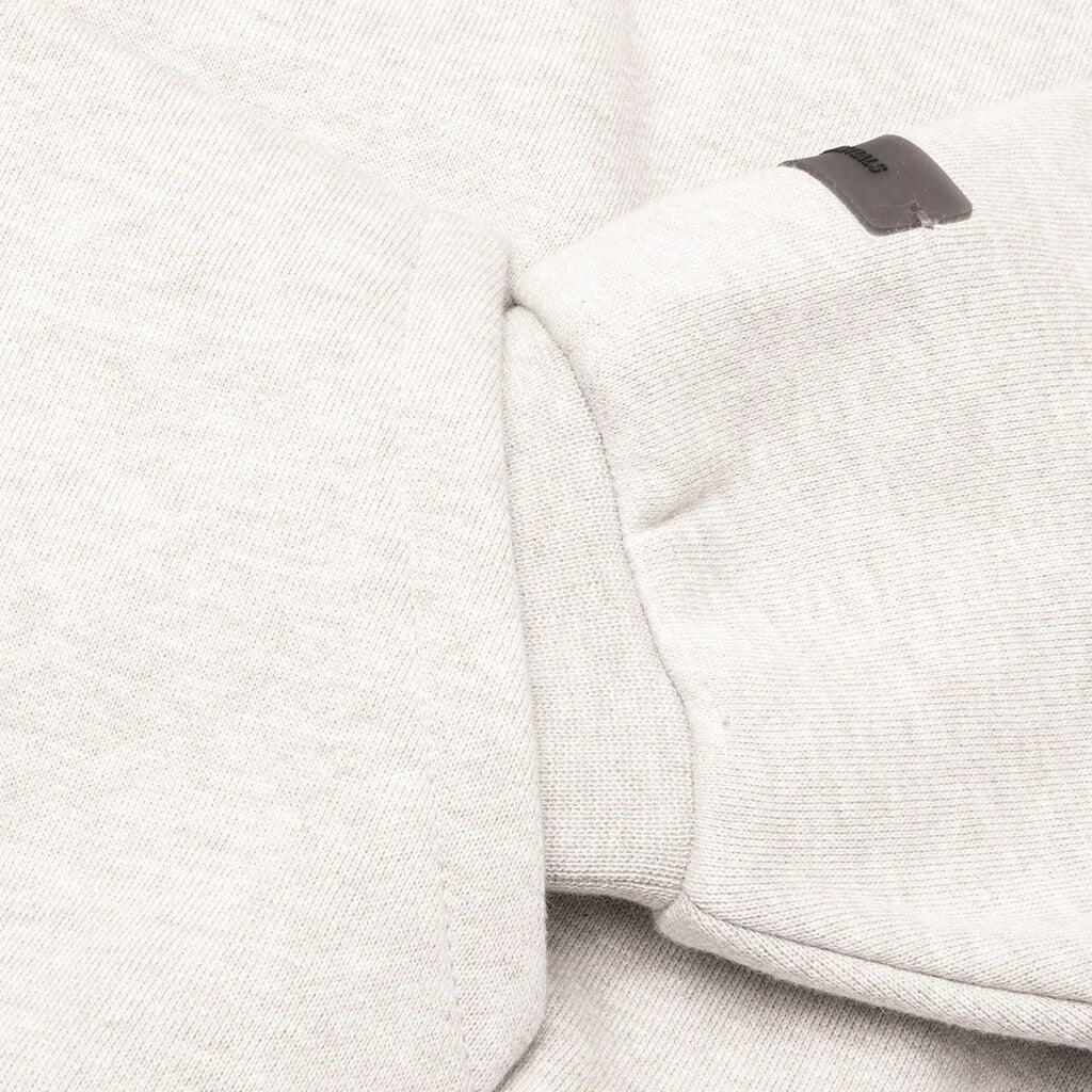 Kids Fleece Zip Up Hoodie Heather Stone