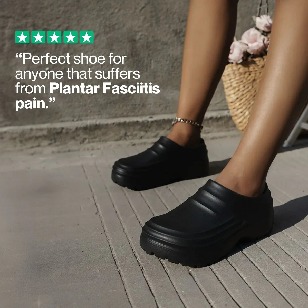 Waterproof Slip On Clogs with Arch Support Lightweight All Day Comfort Shoes