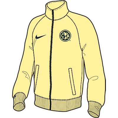 Nike America Core Track Jacket Lemon Obsidian