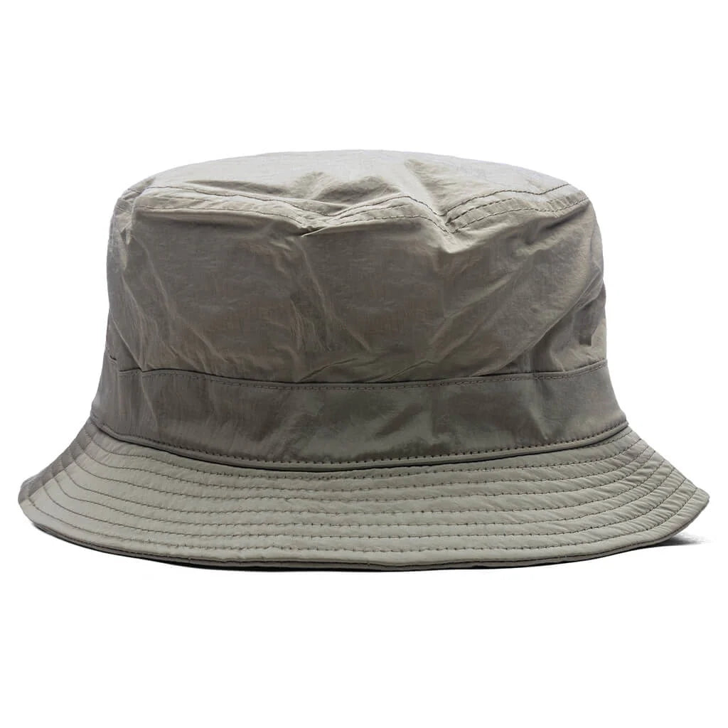 Nylon Metal Bucket Hat Natural Beige