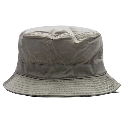 Nylon Metal Bucket Hat Natural Beige