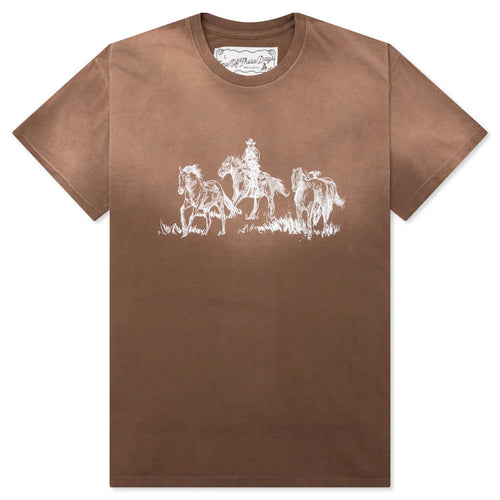 Goodbye Goodbye Tee Mustang Brown