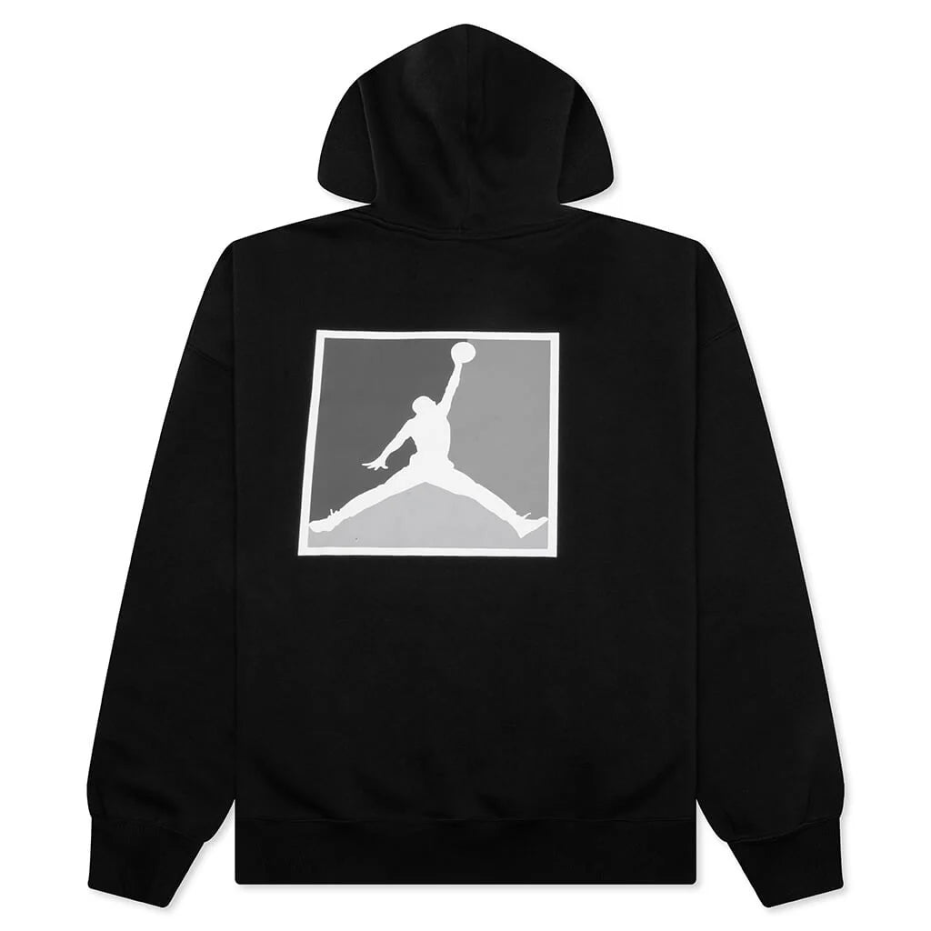 Brooklyn Fleece Graphic Pullover Hoodie Black White