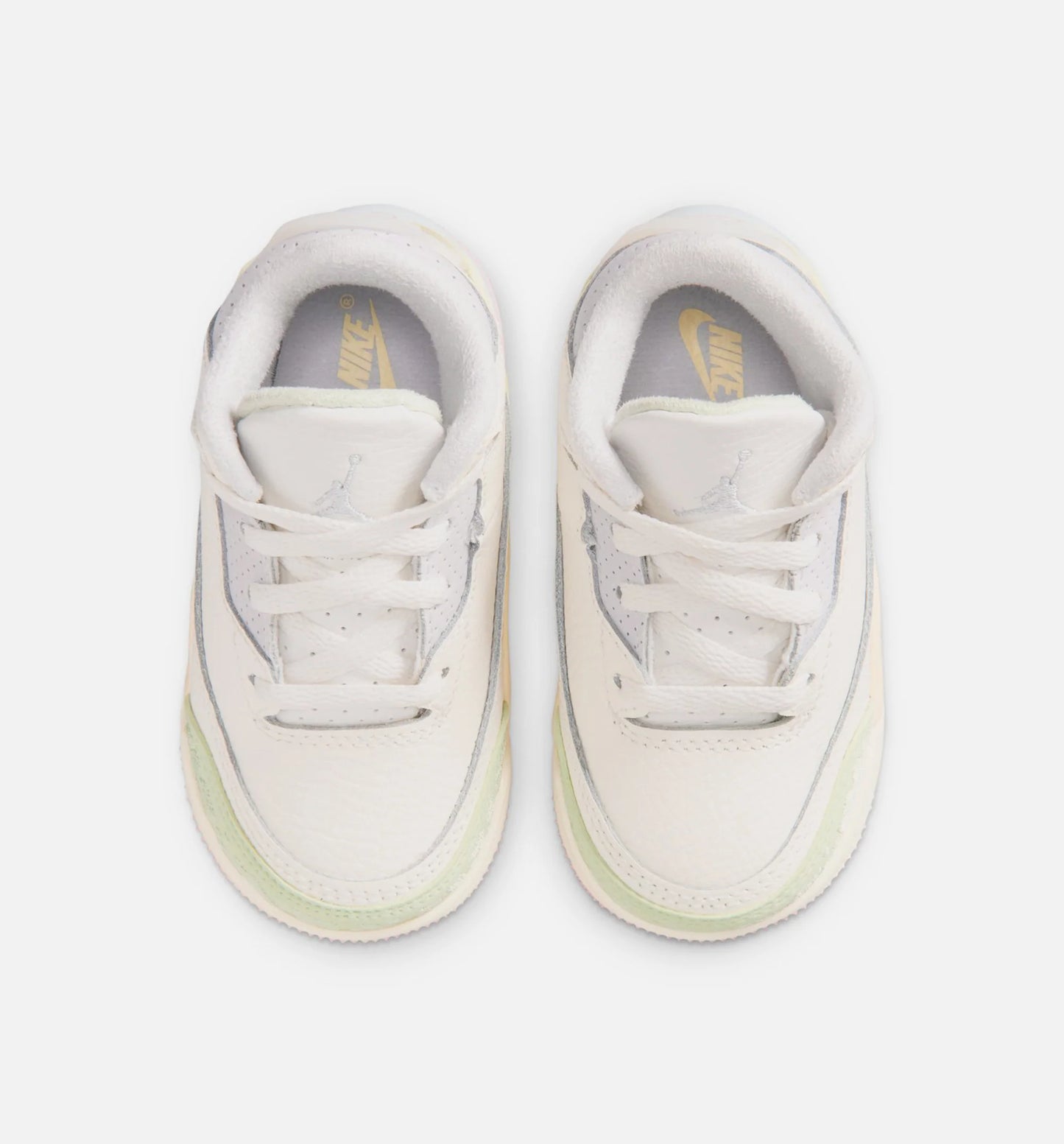 Air Jordan 3 Retro Sail And Jade Aura Infant Toddler Lifestyle Shoe Sail Aura Jade Aura Iris Whisper