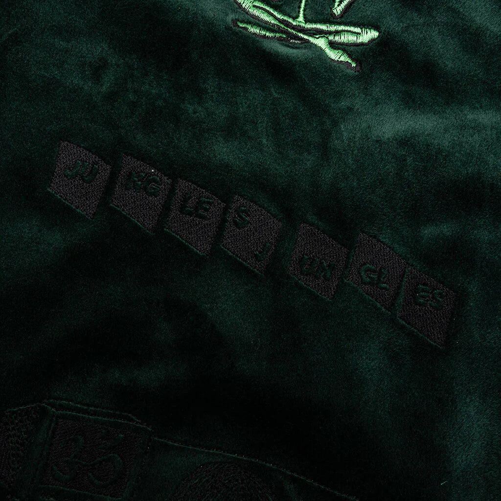 Velour Reversible Jacket Green