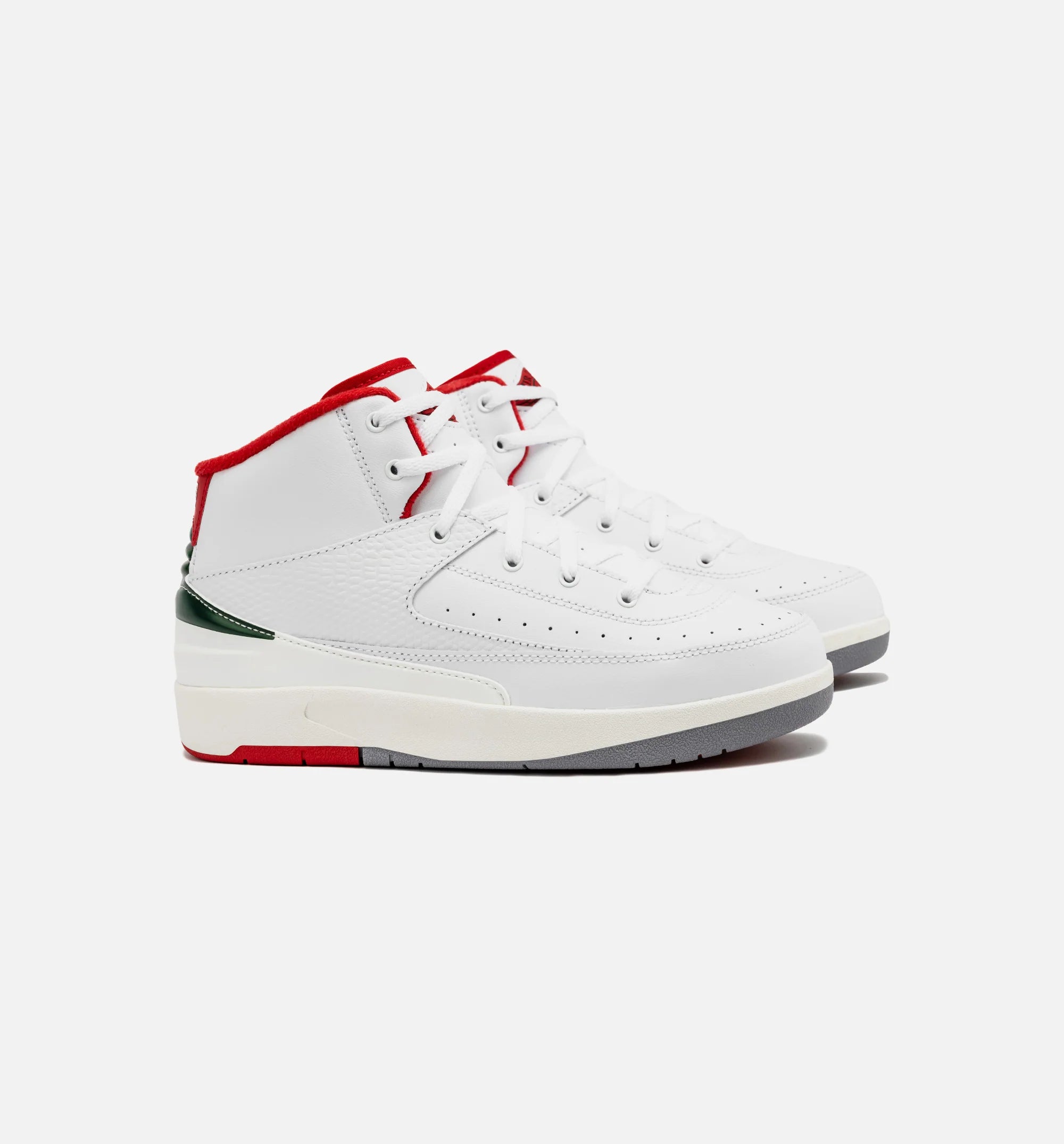 Air Jordan 2 Retro Italy Preschool Lifestyle Shoe White Fire Red