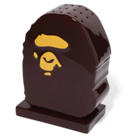 Ape Head Incense Holder Brown