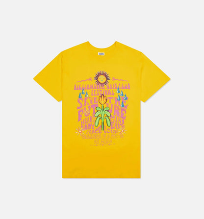 BB Festival Short Sleeve Mens T Shirt Yellow