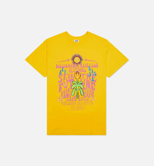BB Festival Short Sleeve Mens T Shirt Yellow